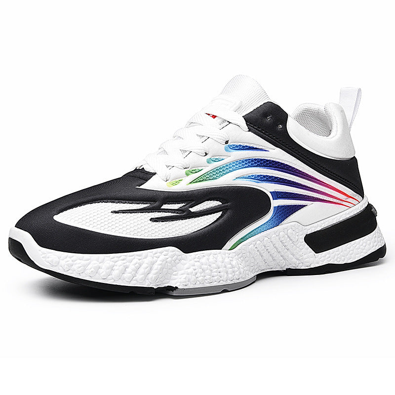 Men’s Colorful Fly-Woven Sneakers — Casual Trend Sports Shoes