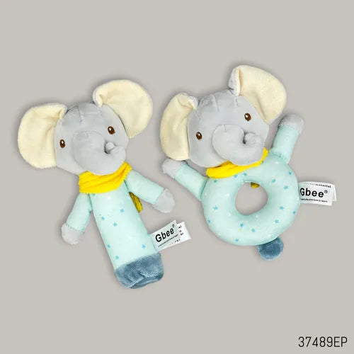 Gbee Bear Plush Squeaky Rattle Toy